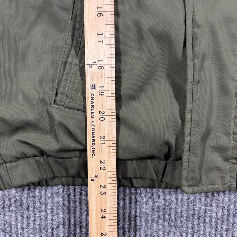 Abercrombie Kids Hooded Jacket Kids Size 11/12 Olive Green Sherpa Lined 232J1067